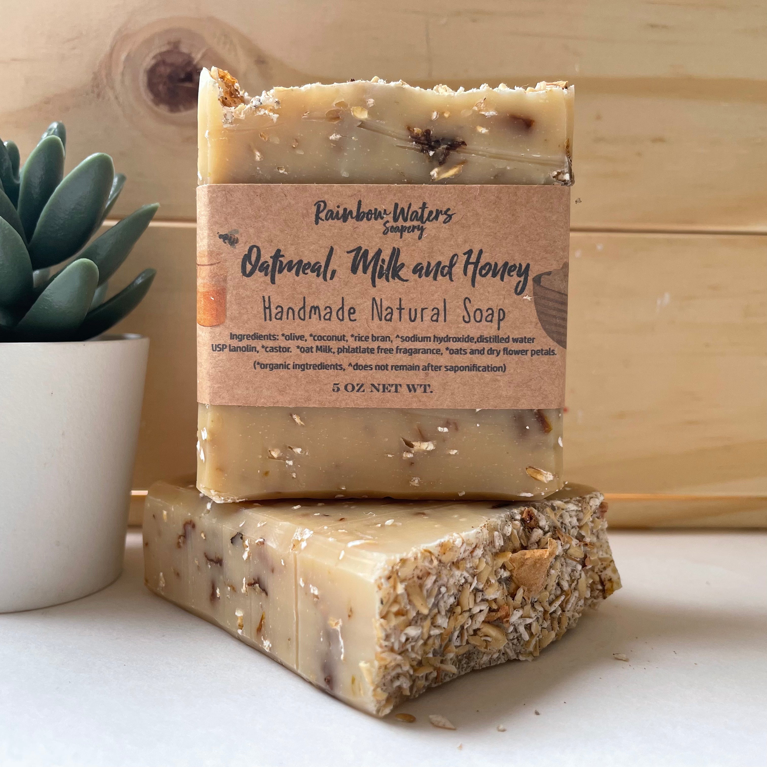 Oatmeal Milk and Honey, Handcrafted Wool & Body Soap Bar
