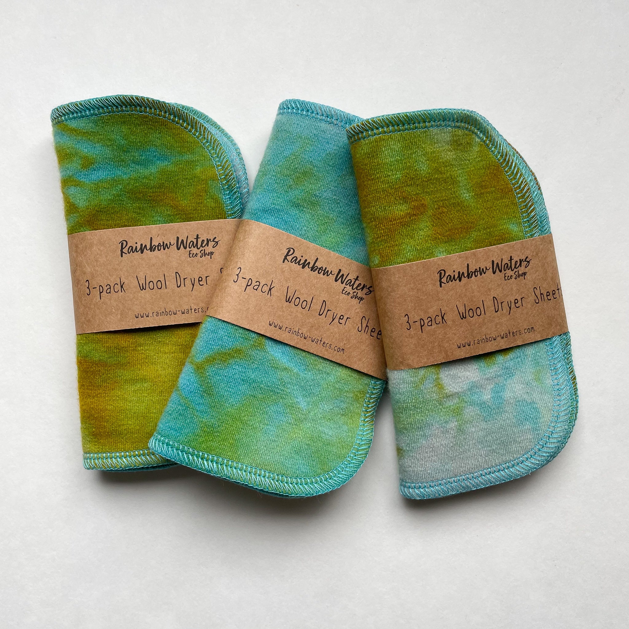 Wool Dryer Sheets, 3 color options