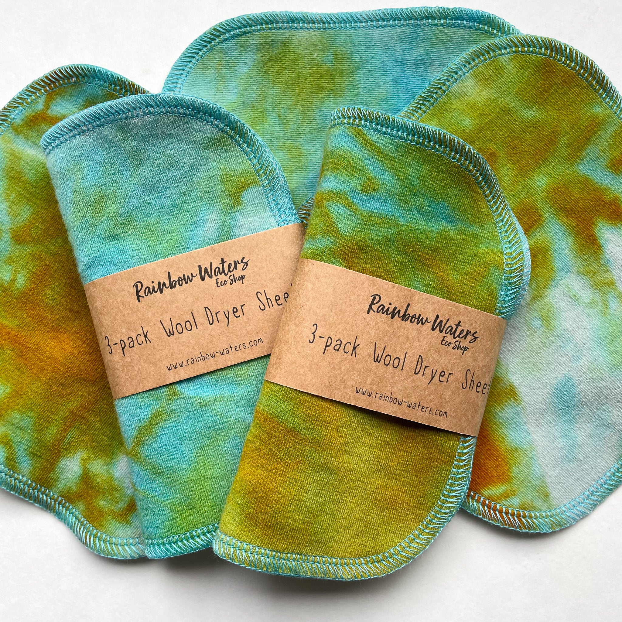 Wool Dryer Sheets, 3 color options