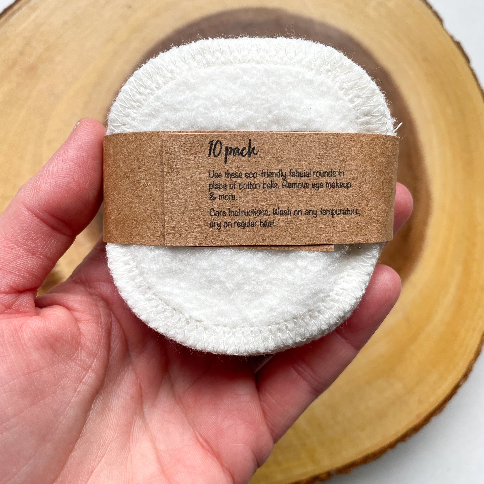 Organic Bamboo Facial Rounds | 10 per pack