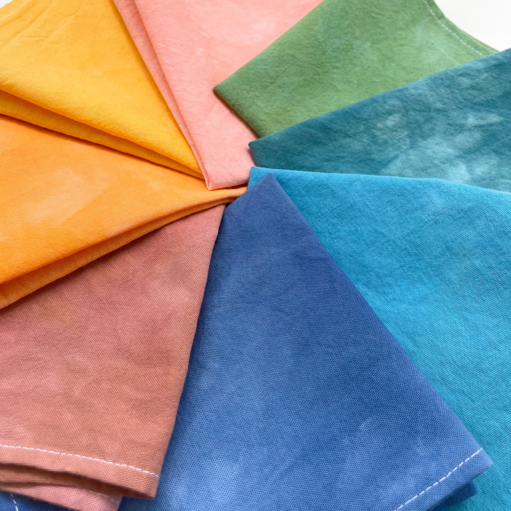 4-pack Lunch Napkins | Hand Dyed | Organic Cotton | 2 color choices