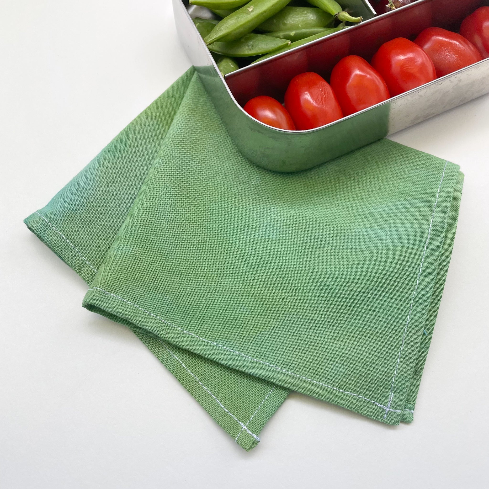 4-pack Lunch Napkins | Hand Dyed | Organic Cotton | 2 color choices
