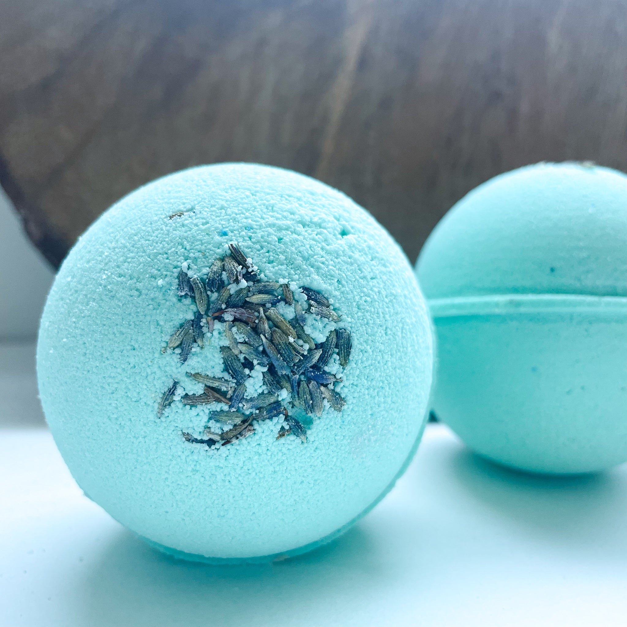 Ocean Vetiver Bath Bomb | with goat milk & lavender buds | 4.5 ounce