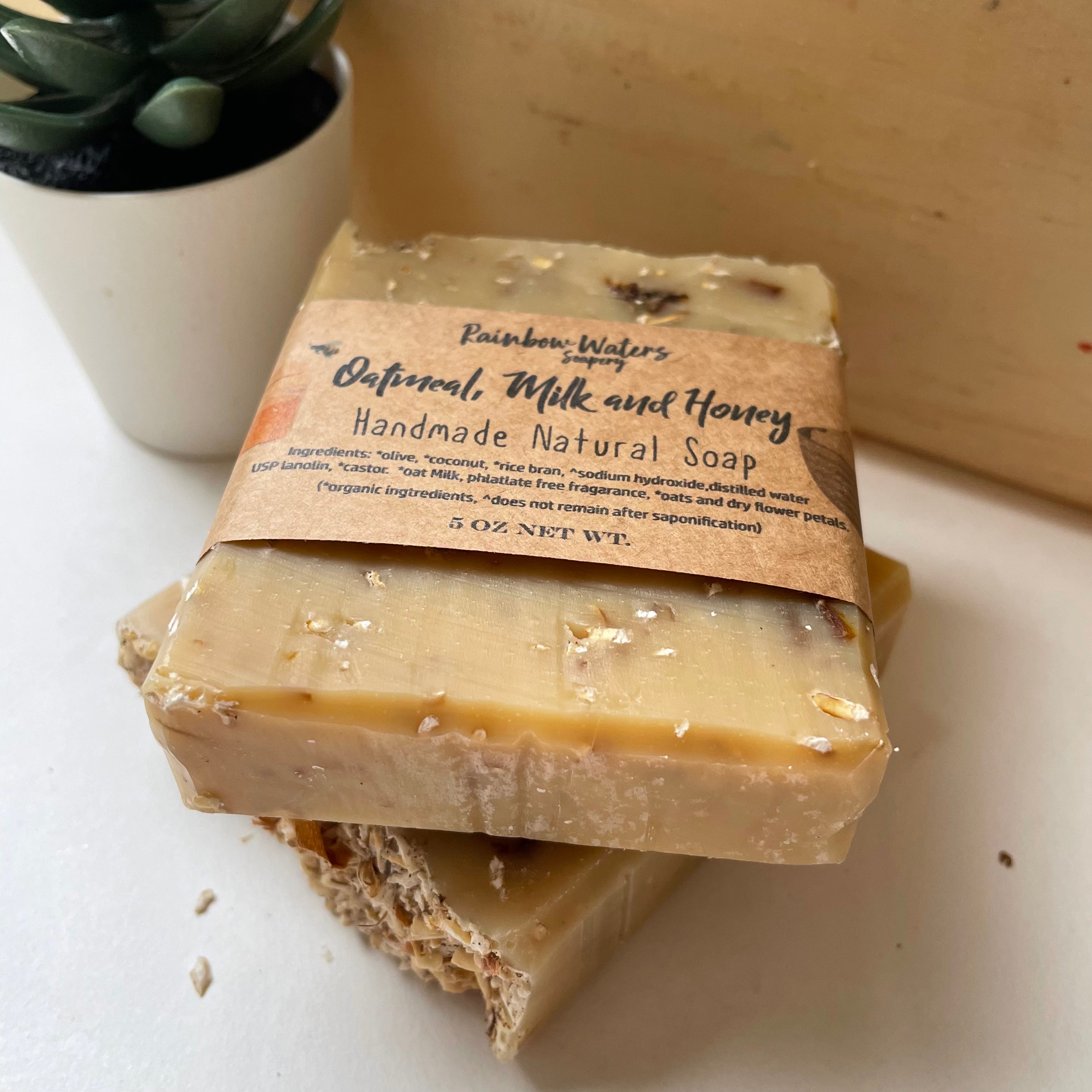 Oatmeal Milk and Honey,  Handcrafted Wool & Body Soap Bar