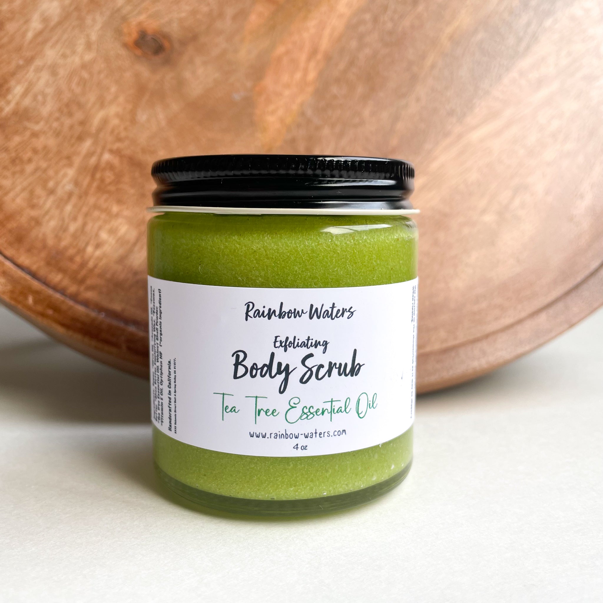 Tea Tree | Sugar Body Scrub | with walnut husk powder | extra exfoliating + hydrating