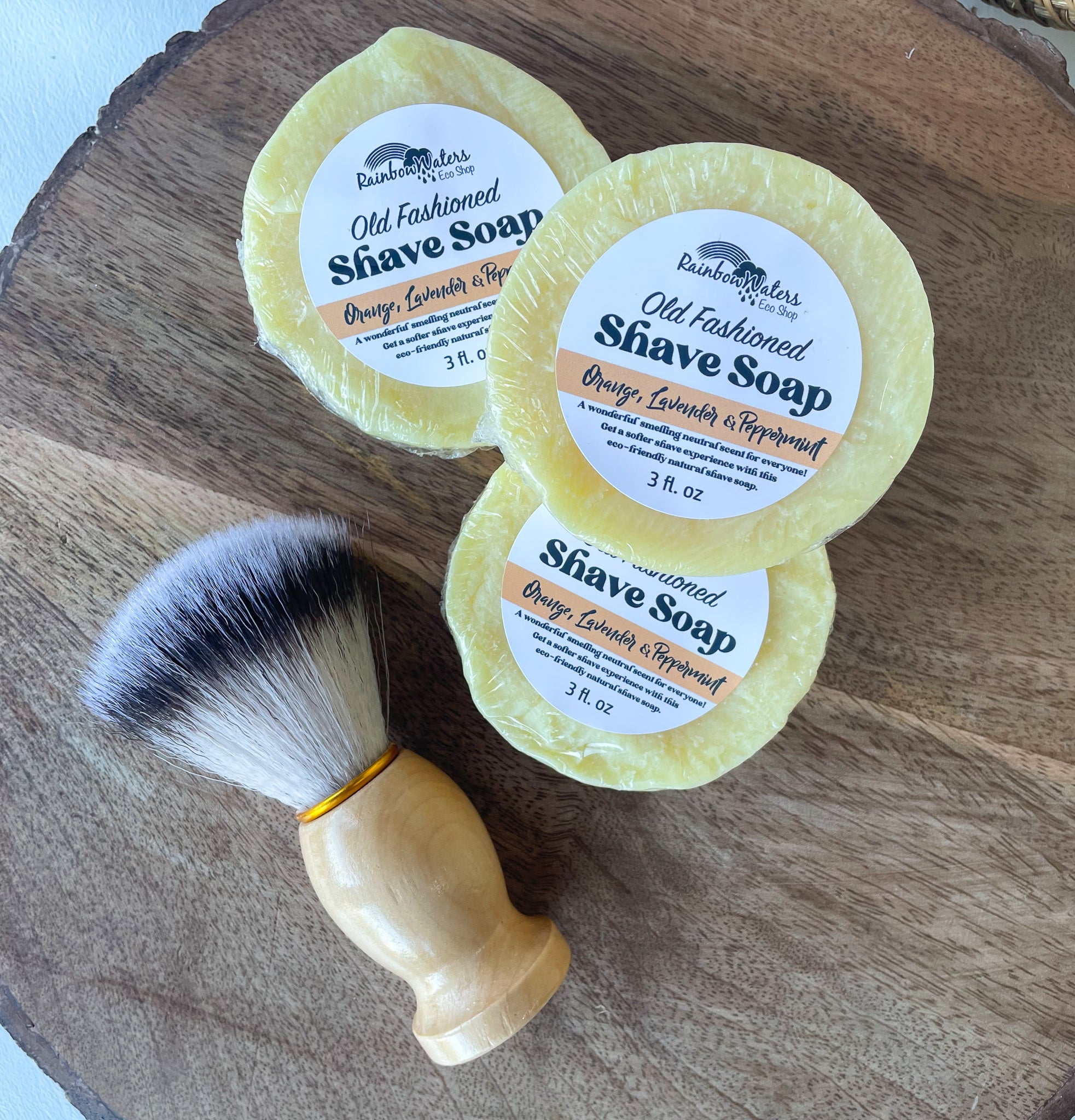 Old Fashioned Shave Soap, dual lye