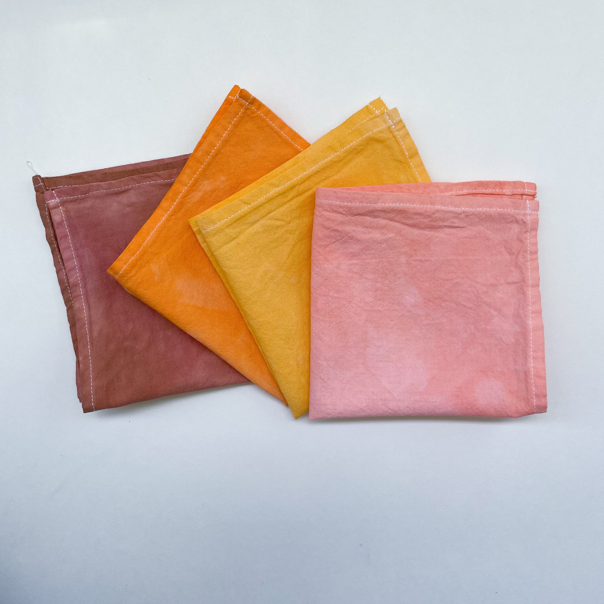 4-pack Lunch Napkins | Hand Dyed | Organic Cotton | 2 color choices