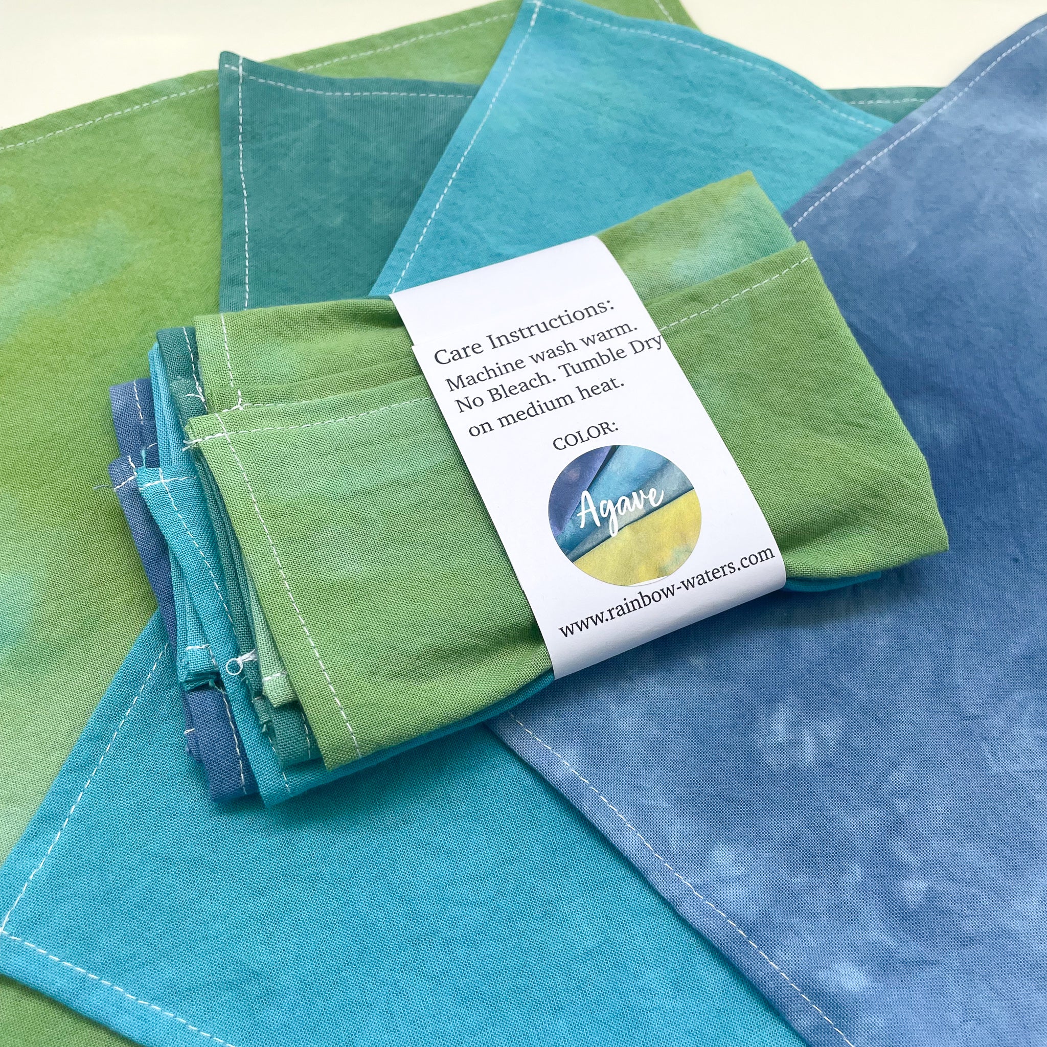 4-pack Lunch Napkins | Hand Dyed | Organic Cotton | 2 color choices