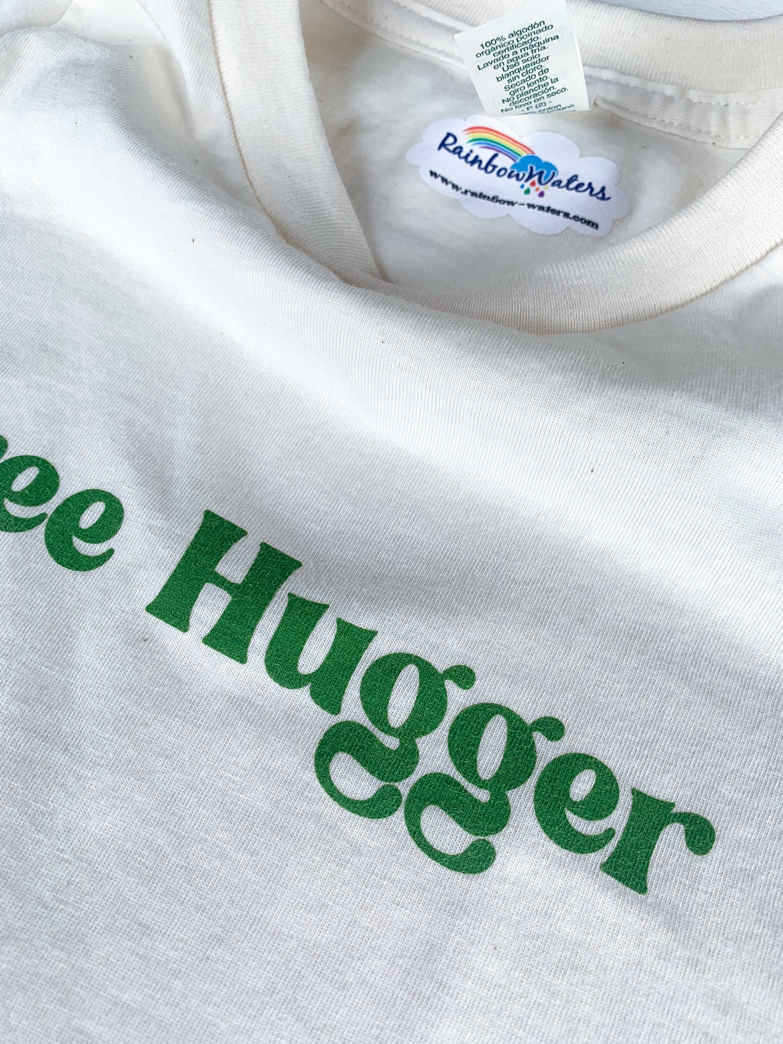 Tree Hugger, screen printed Organic Cotton Tee