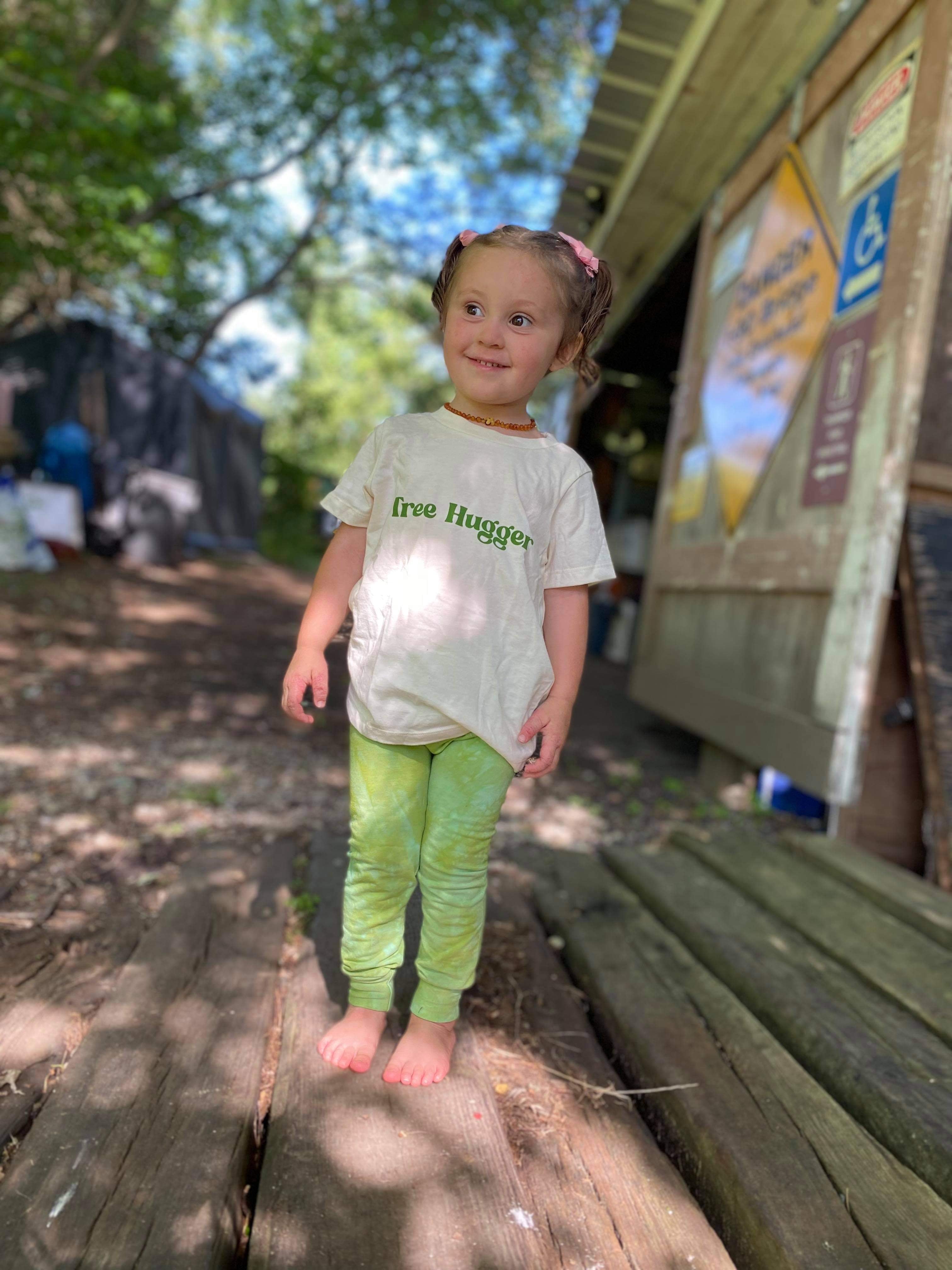 Tree Hugger, screen printed Organic Cotton Tee